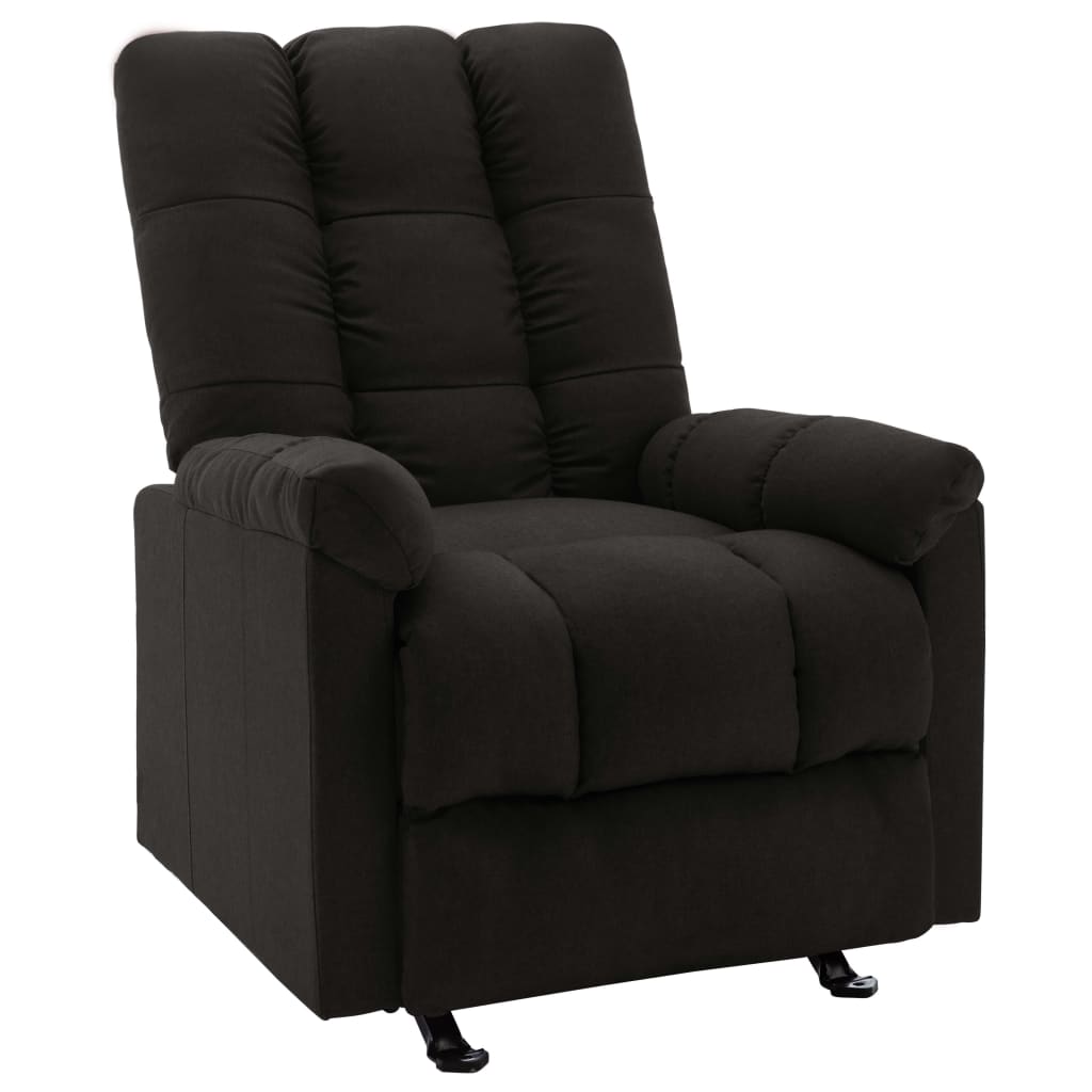 Relaxsessel Verstellbar Schwarz Stoff