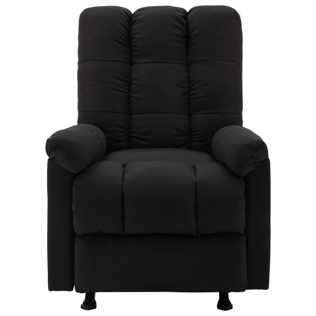 Relaxsessel Verstellbar Schwarz Stoff