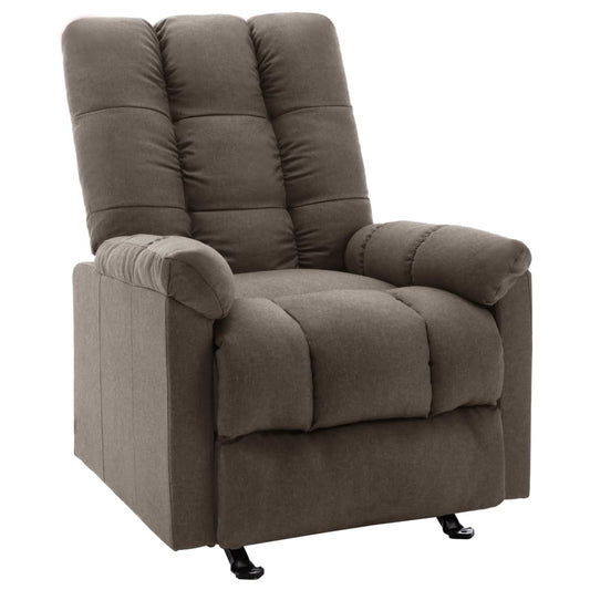 Relaxsessel Verstellbar Braun Stoff