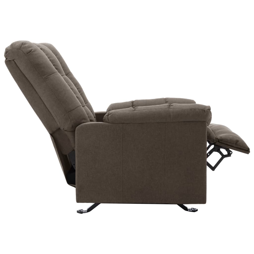 Relaxsessel Verstellbar Braun Stoff