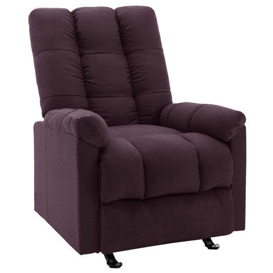 Relaxsessel Verstellbar Lila Stoff