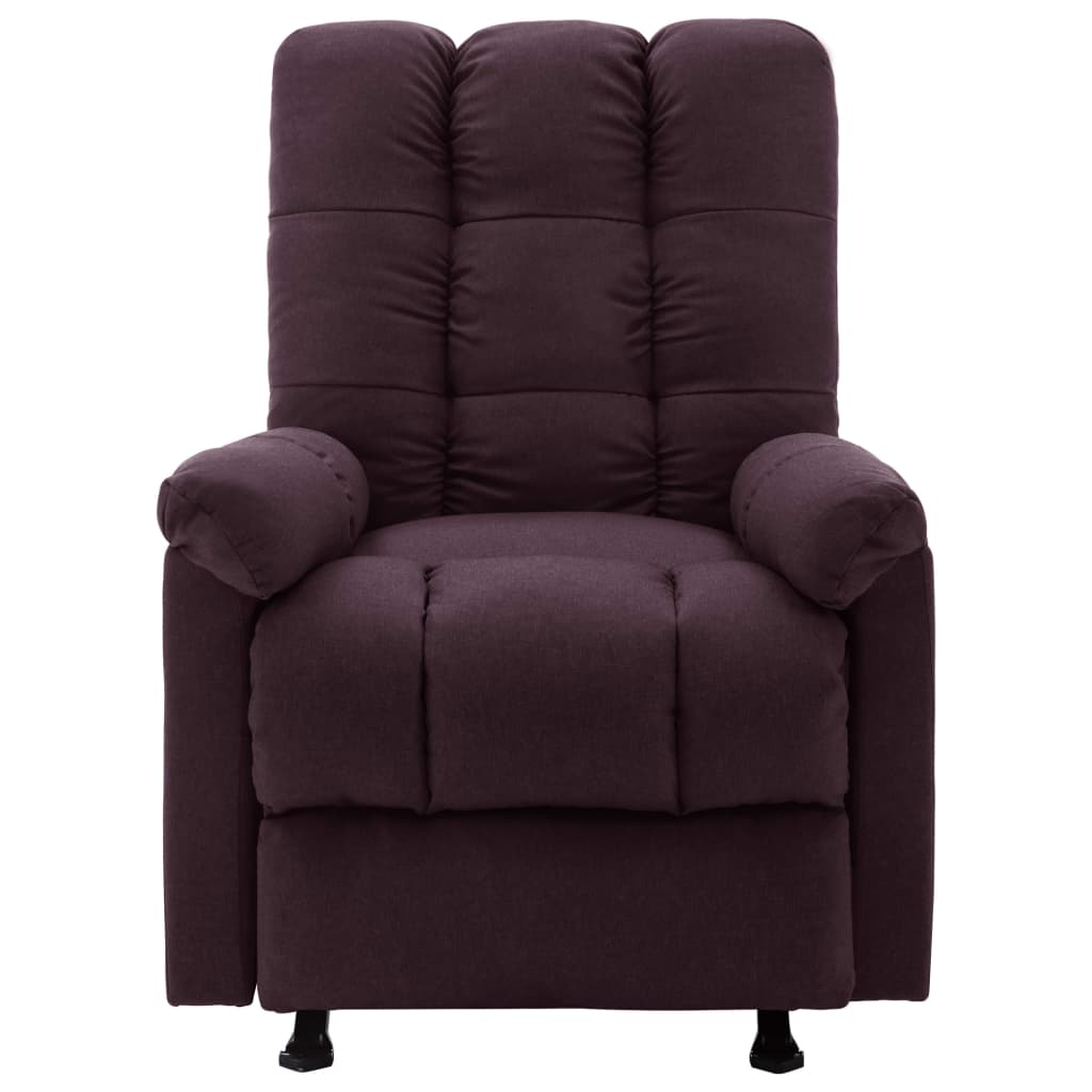 Relaxsessel Verstellbar Lila Stoff