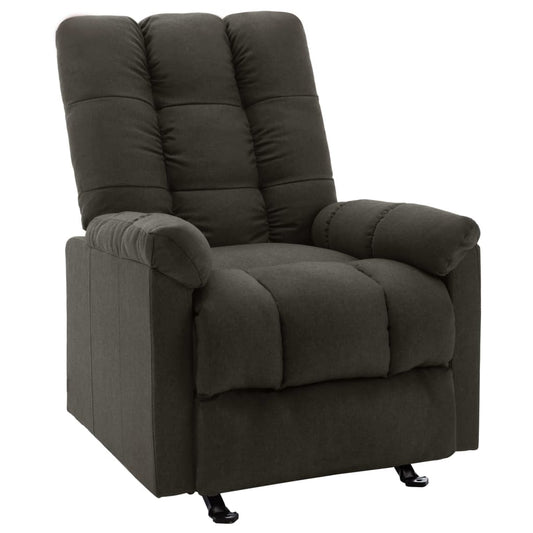 Relaxsessel Verstellbar Taupe Stoff