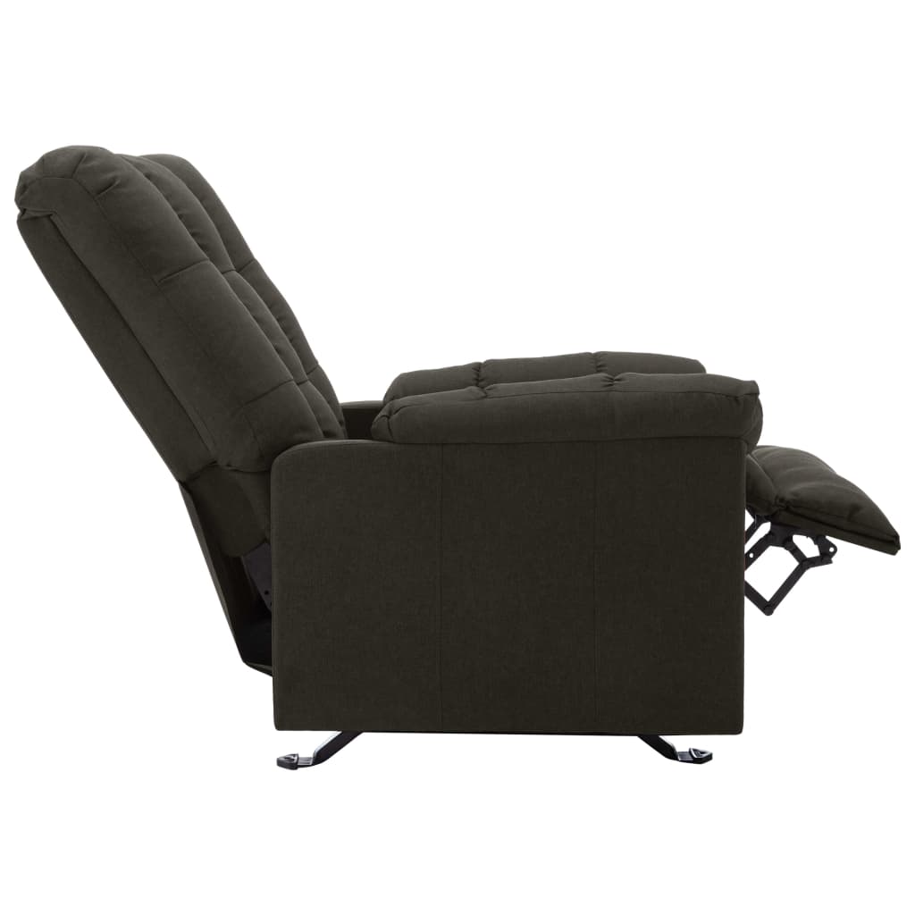 Relaxsessel Verstellbar Taupe Stoff
