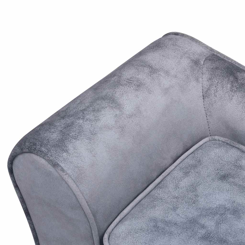 Hundesofa Grau 57x34x36 cm Plüsch