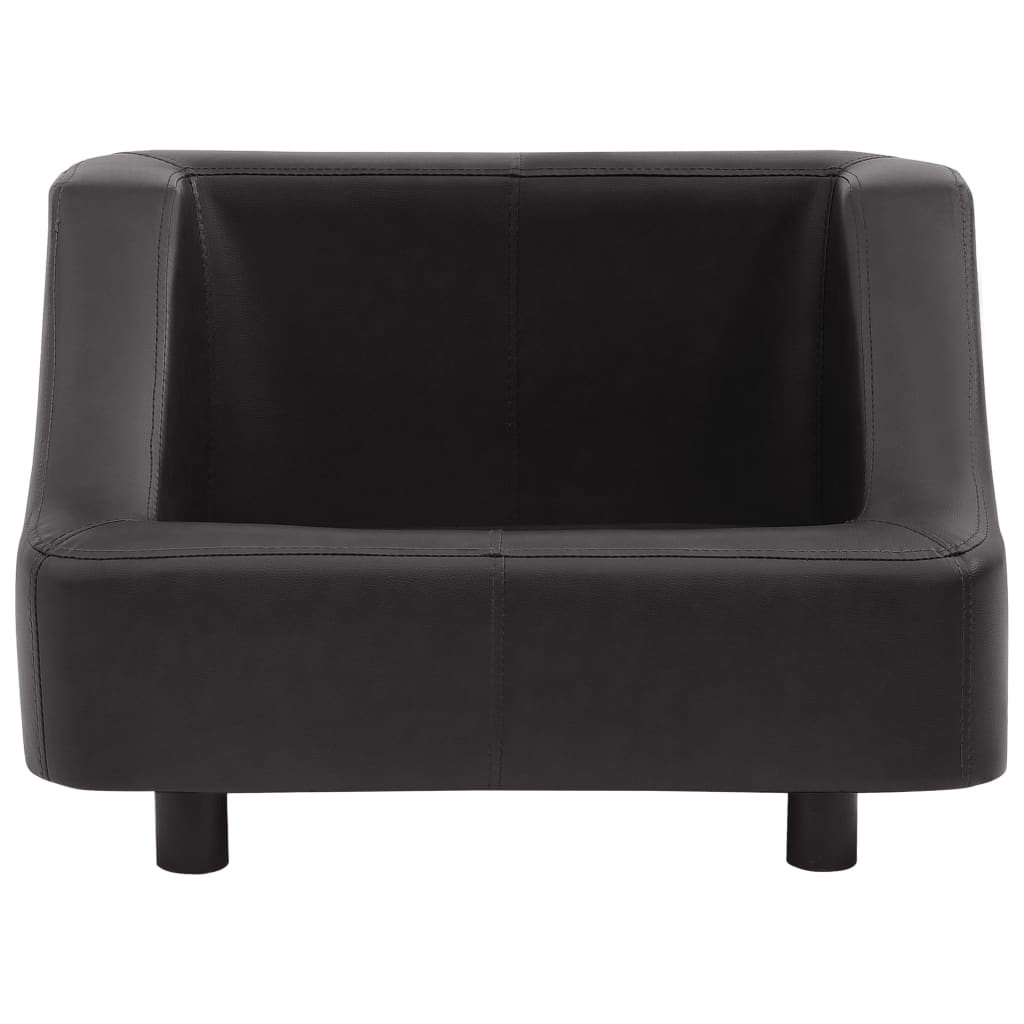 Hundesofa Schwarz 67x52x40 cm Kunstleder