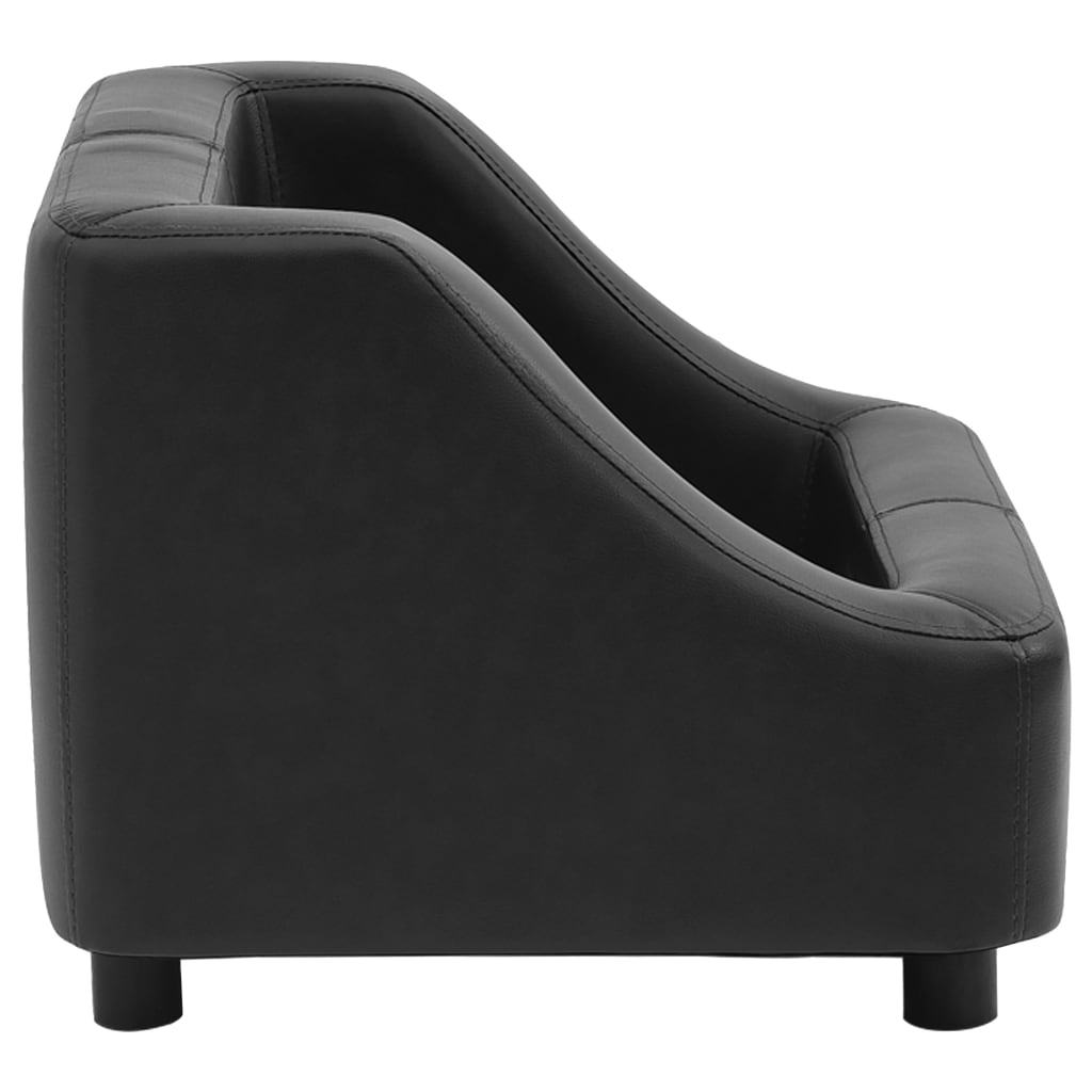 Hundesofa Schwarz 67x52x40 cm Kunstleder