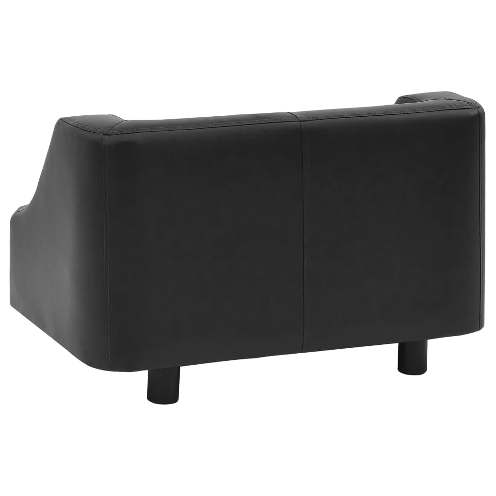 Hundesofa Schwarz 67x52x40 cm Kunstleder