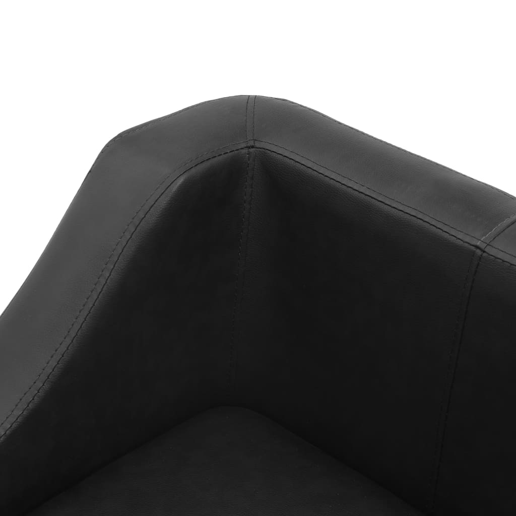 Hundesofa Schwarz 67x52x40 cm Kunstleder