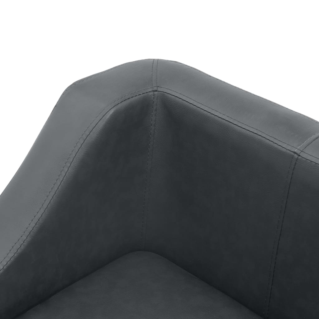 Hundesofa Grau 67x52x40 cm Kunstleder