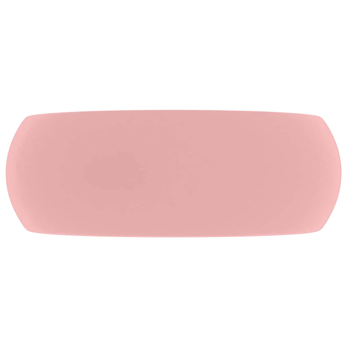 Luxuriöses Waschbecken Rund Matt Rosa 40x15 cm Keramik