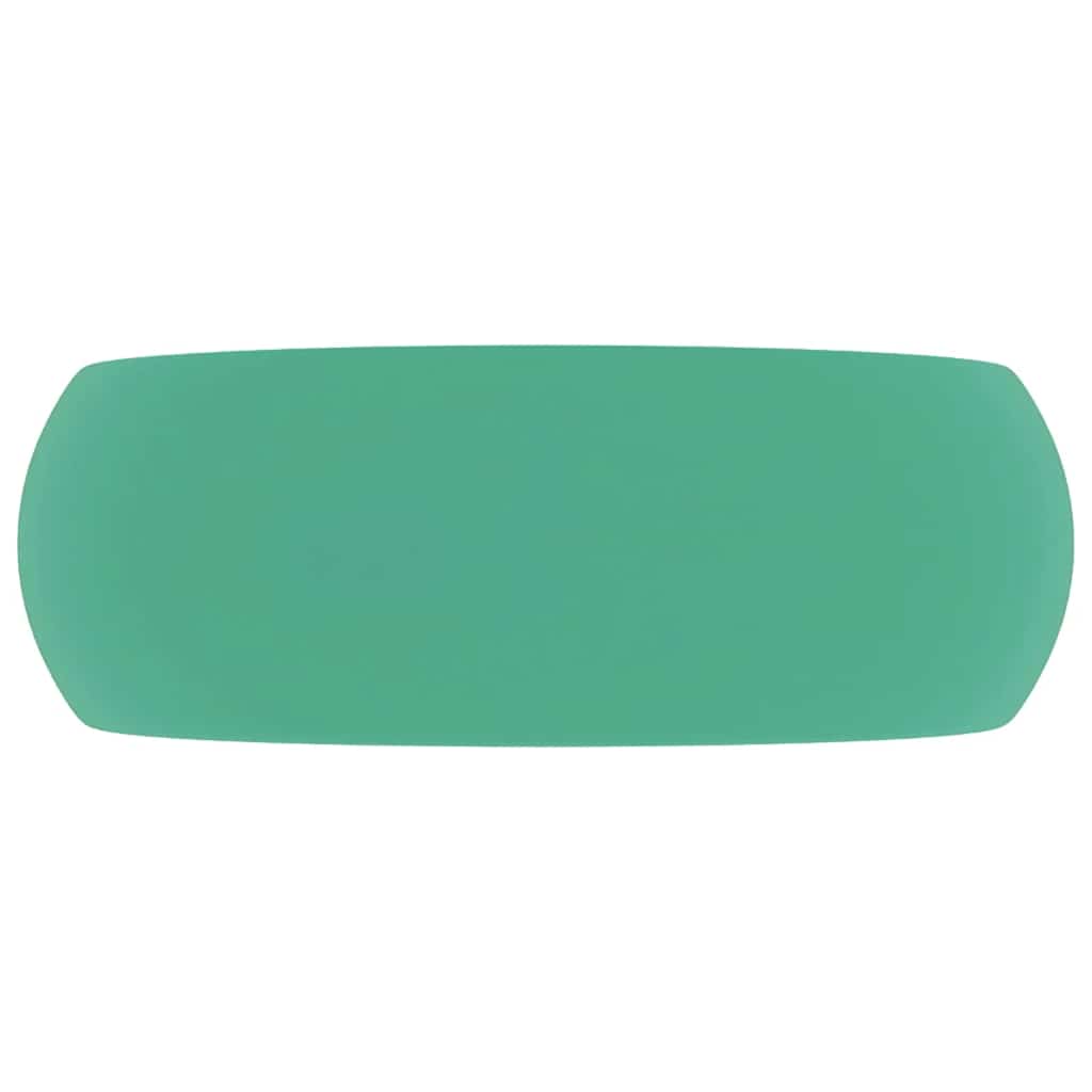 Luxuriöses Waschbecken Rund Matt Hellgrün 40x15 cm Keramik