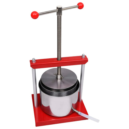 Obst- und Weinpresse Edelstahl 6 L