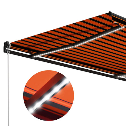 Manuelle Markise mit Solar-LED 4,5 x 3 m