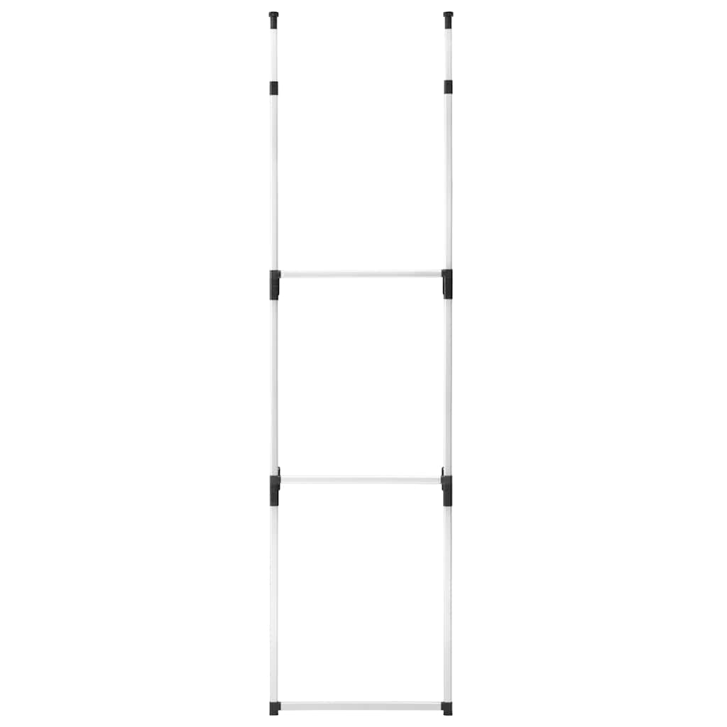 Teleskop-Garderobe mit Stangen Aluminium