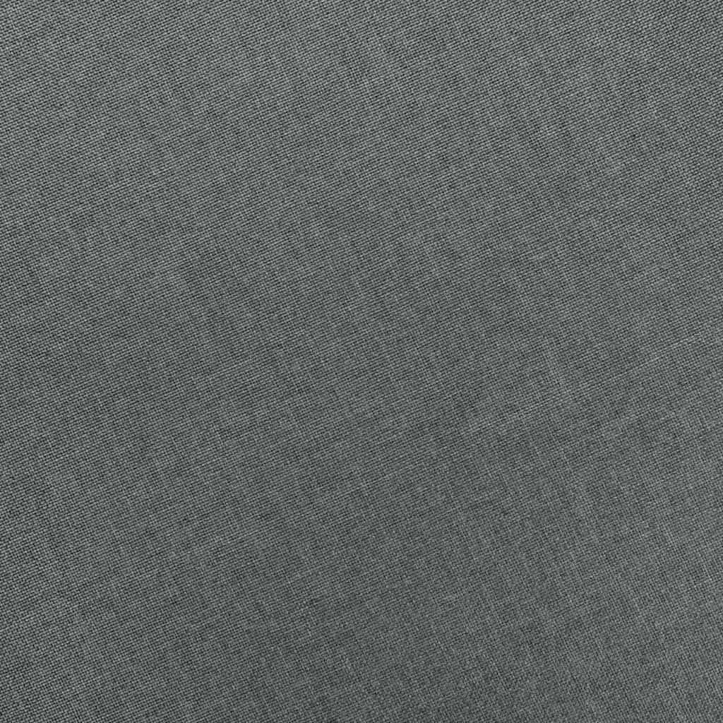 Sessel mit Fußhocker Hellgrau Stoff