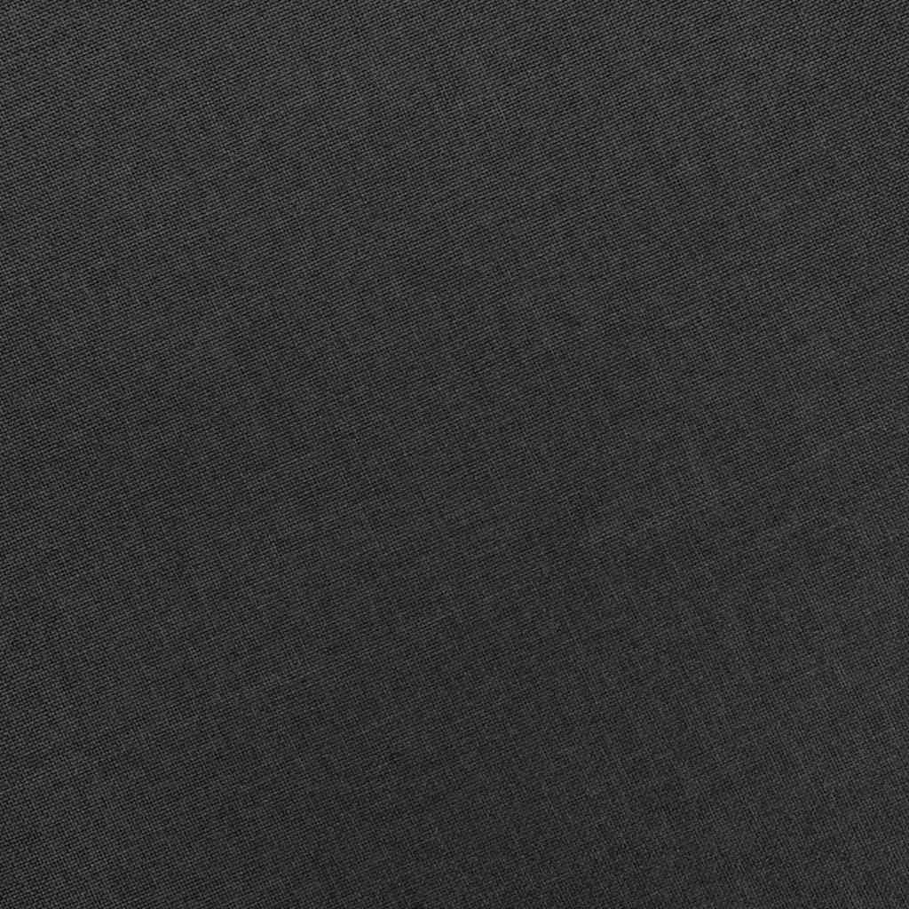 Sessel mit Fußhocker Dunkelgrau Stoff