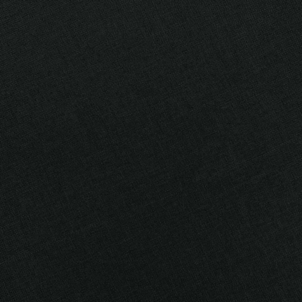 Sessel mit Fußhocker Schwarz Stoff