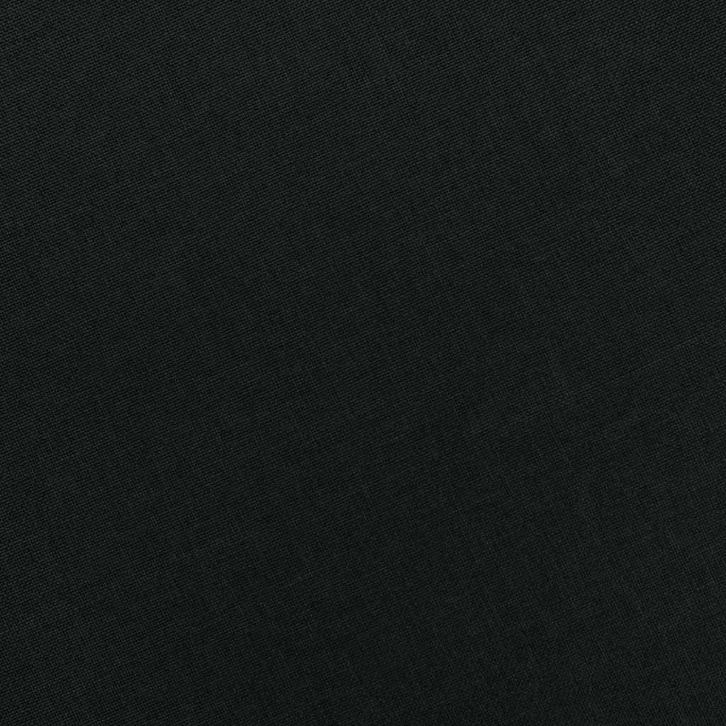 Sessel mit Fußhocker Schwarz Stoff