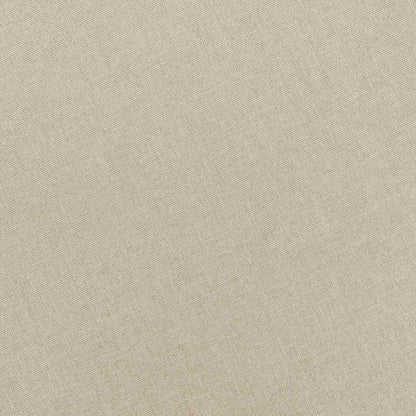 Sessel mit Fußhocker Creme Stoff