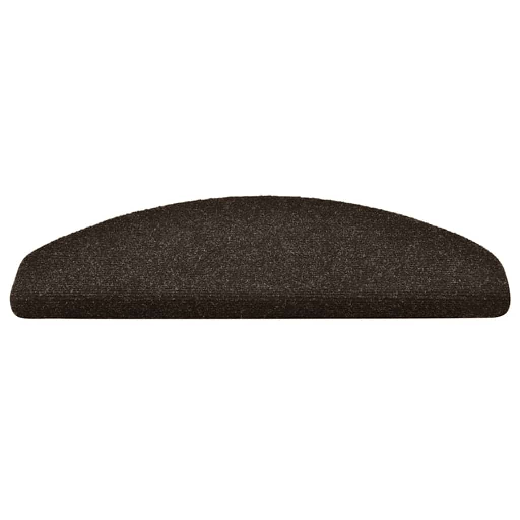 Stufenmatten Selbstklebend 15 Stk. 65x21x4 cm Dunkelbraun Halbrund Groß