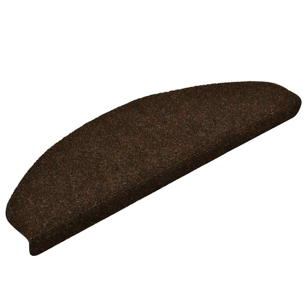Stufenmatten Selbstklebend 15 Stk. 65x21x4 cm Braun Halbrund Groß