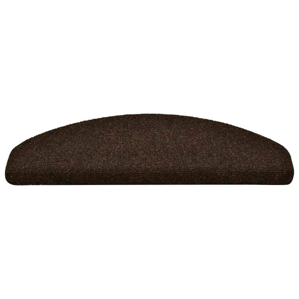 Stufenmatten Selbstklebend 15 Stk. 65x21x4 cm Braun Halbrund Groß