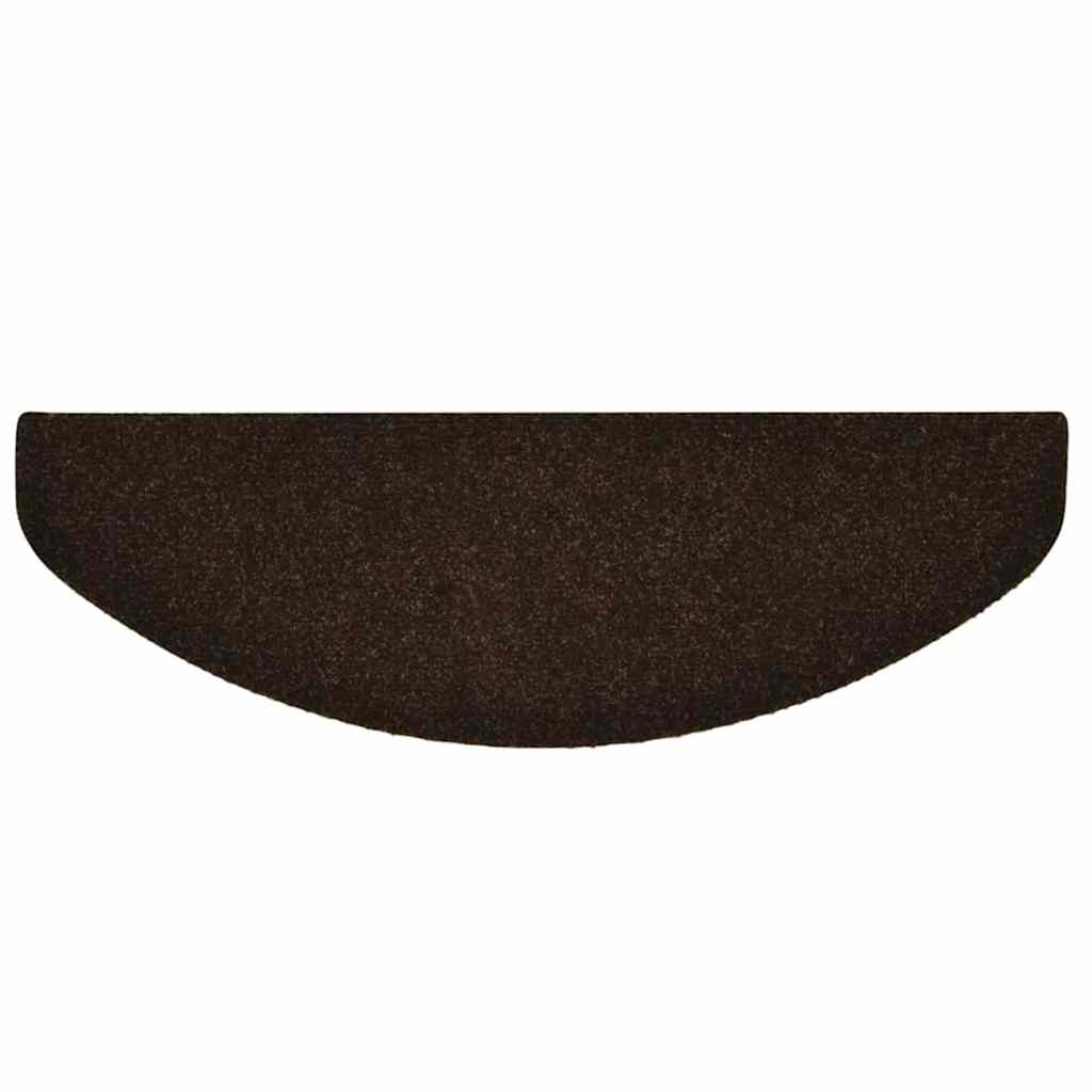 Stufenmatten Selbstklebend 15 Stk. 65x21x4 cm Braun Halbrund Groß