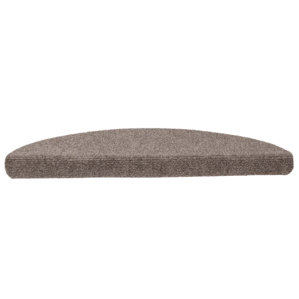 Stufenmatten Selbstklebend 15 Stk. 56x17x3 cm Beige Halbrund