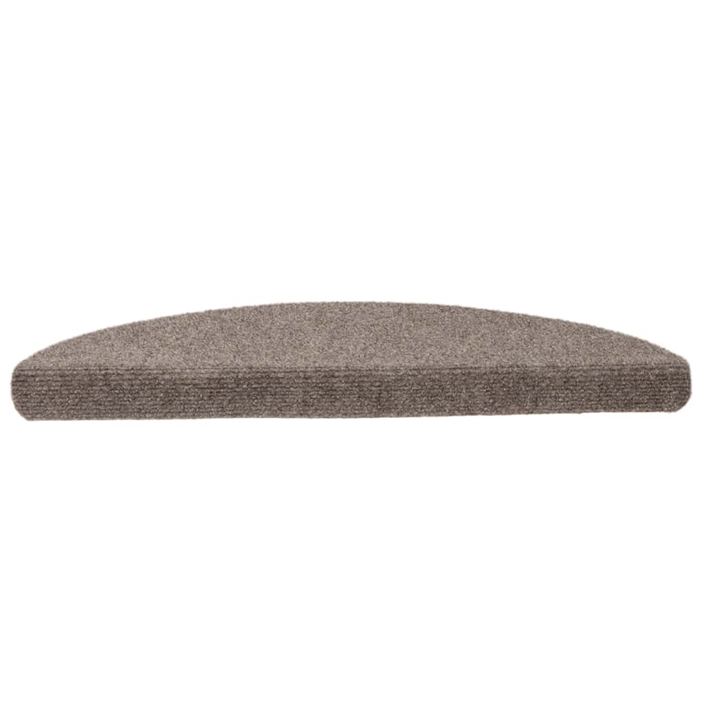 Stufenmatten Selbstklebend 15 Stk. 56x17x3 cm Beige Halbrund