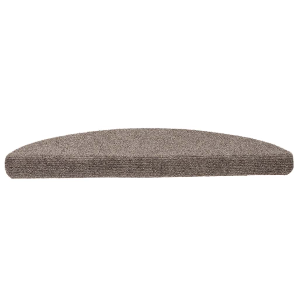 Stufenmatten Selbstklebend 15 Stk. 65x21x4 cm Beige Halbrund Groß