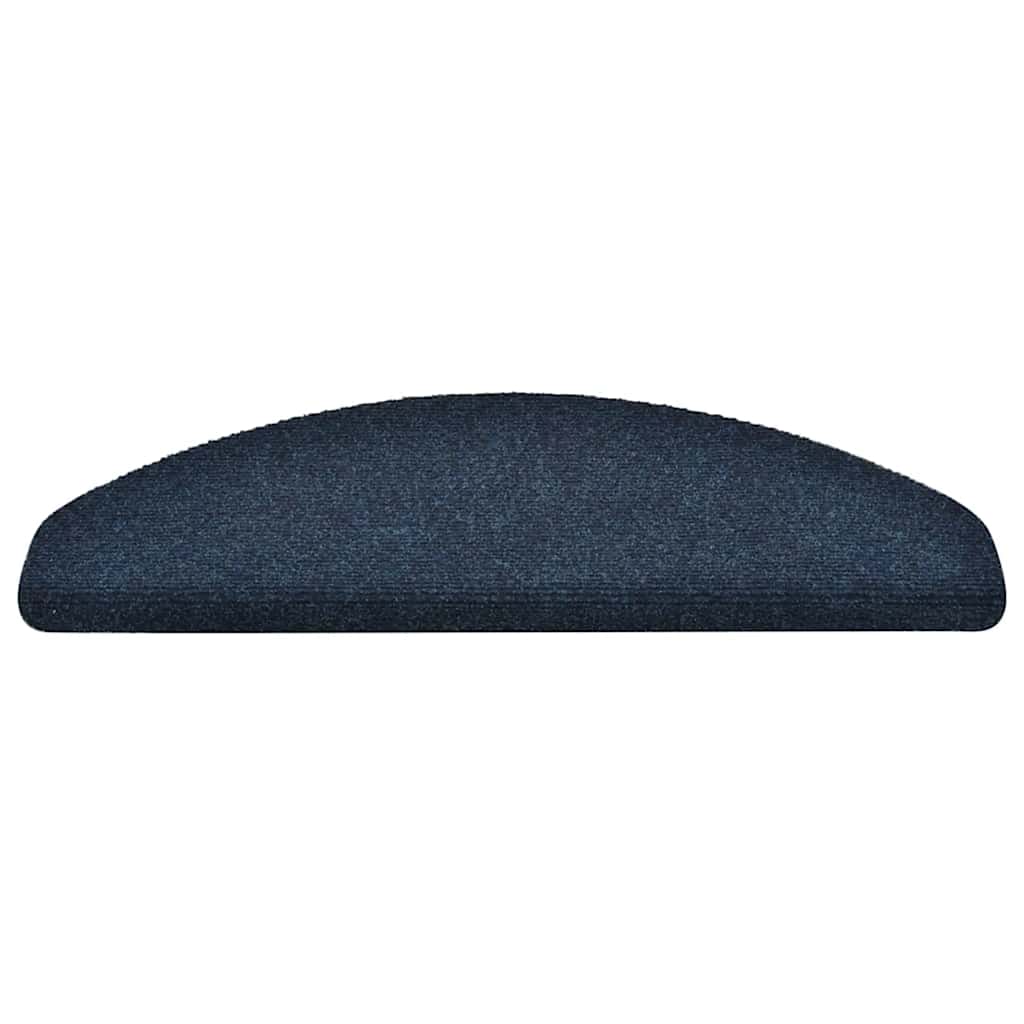 Stufenmatten Selbstklebend 15 Stk. 65x21x4 cm Marineblau Halbrund Groß