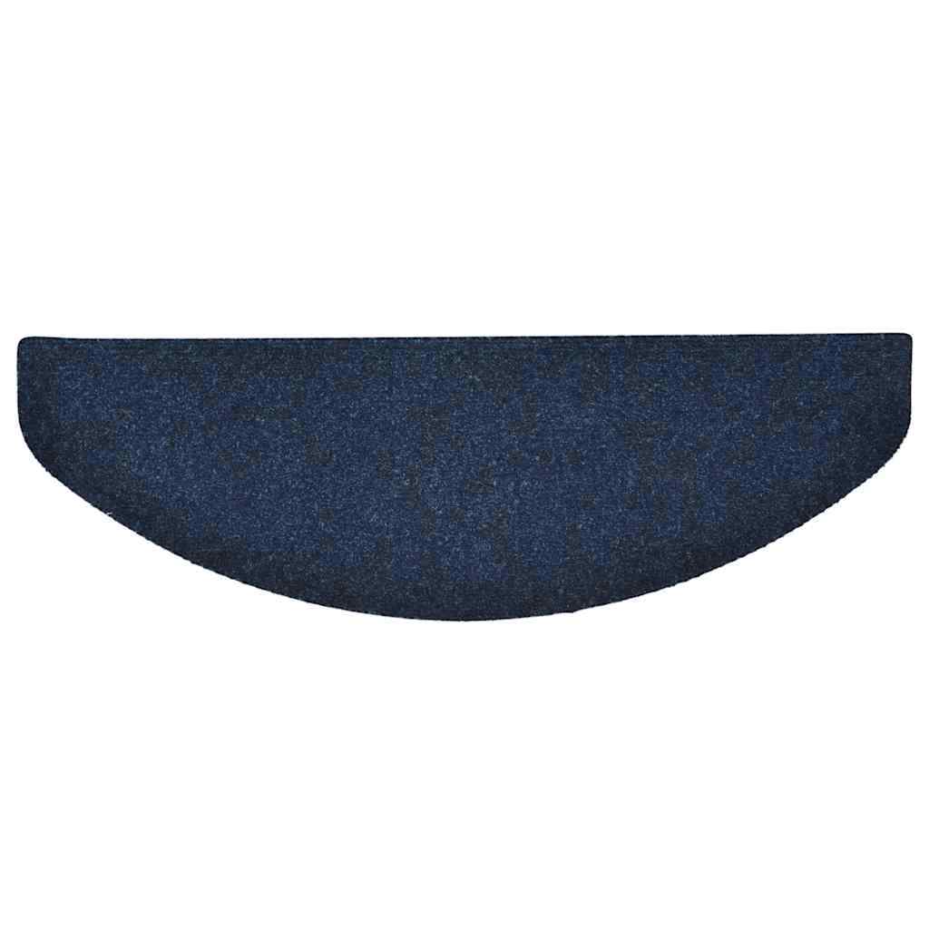 Stufenmatten Selbstklebend 15 Stk. 65x21x4 cm Marineblau Halbrund Groß