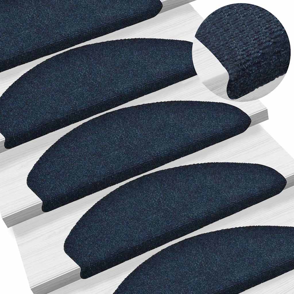 Stufenmatten Selbstklebend 15 Stk. 65x21x4 cm Marineblau