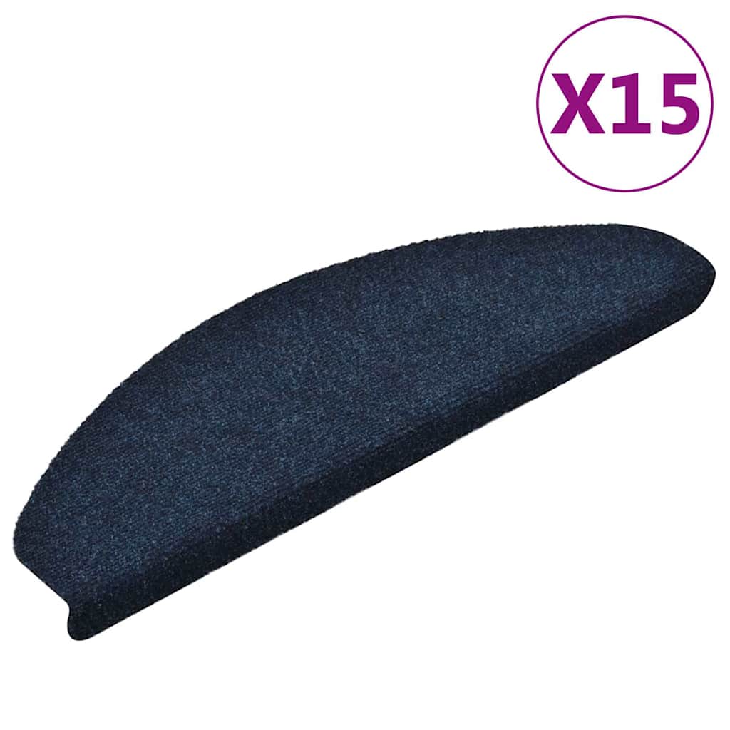 Stufenmatten Selbstklebend 15 Stk. 65x21x4 cm Marineblau