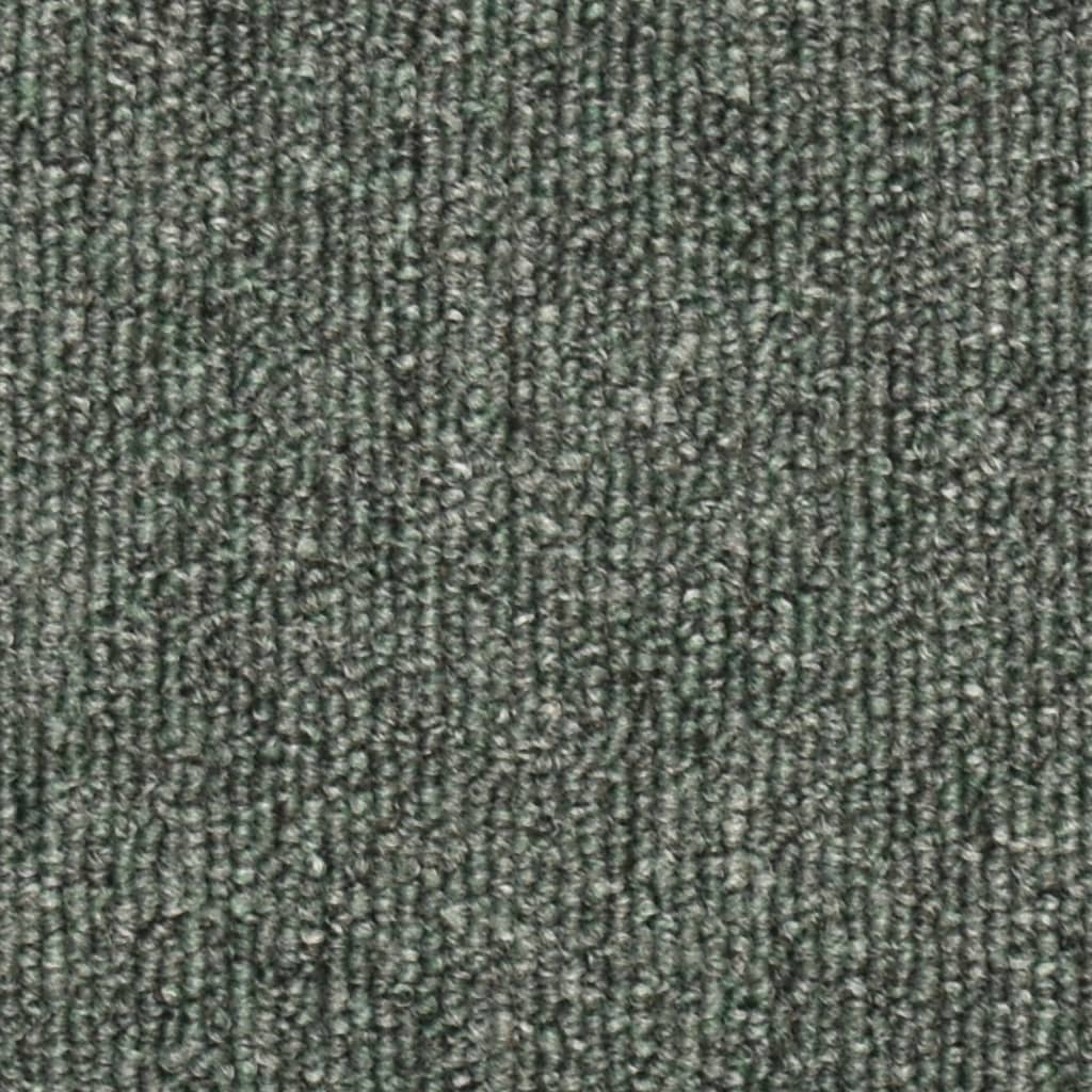 Stufenmatten 15 Stk. 56x17x3 cm Dunkelgrün Halbrund