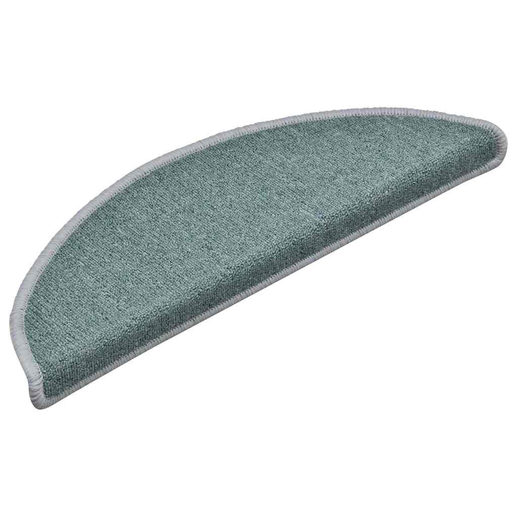 Stufenmatten 15 Stk. 56x17x3 cm Seeblau Halbrund