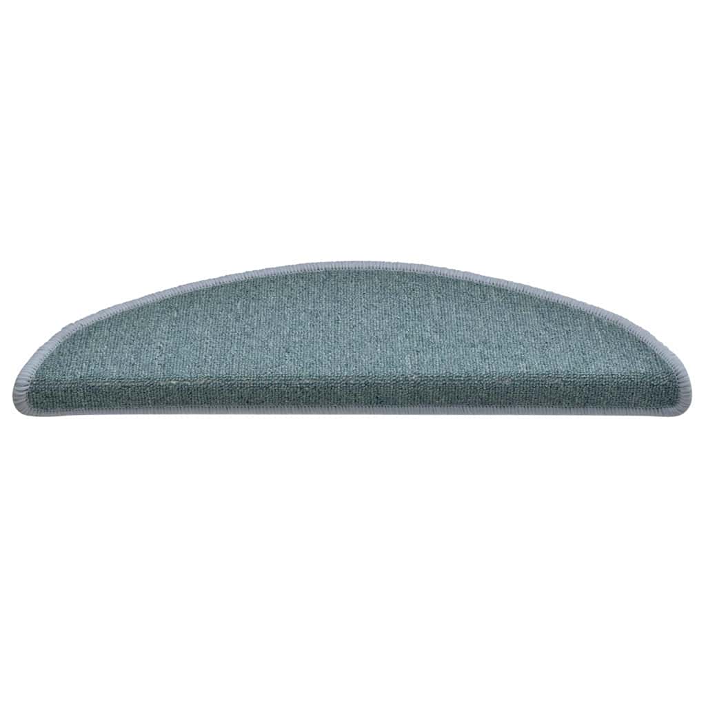 Stufenmatten 15 Stk. 56x17x3 cm Seeblau Halbrund