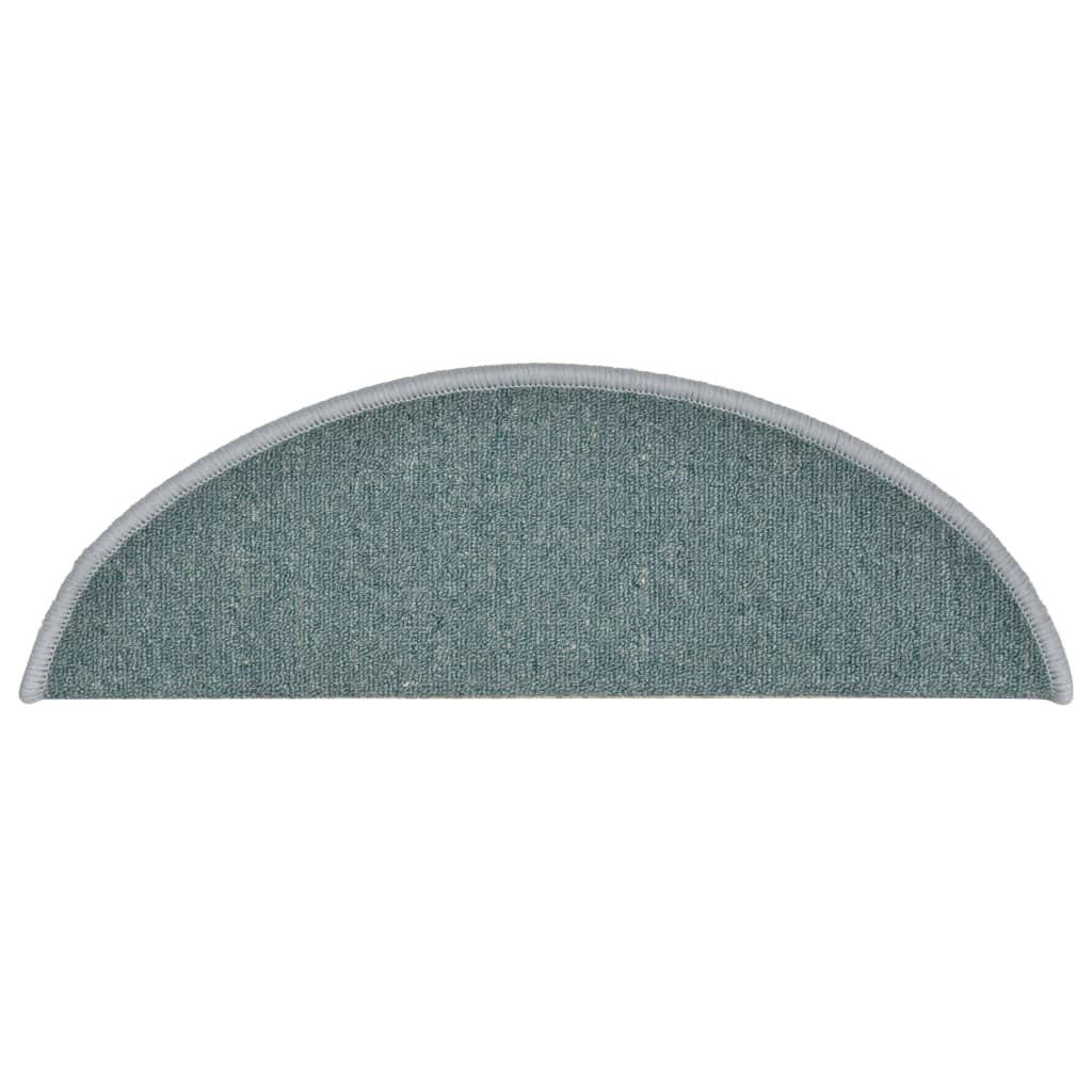 Stufenmatten 15 Stk. 56x17x3 cm Seeblau Halbrund