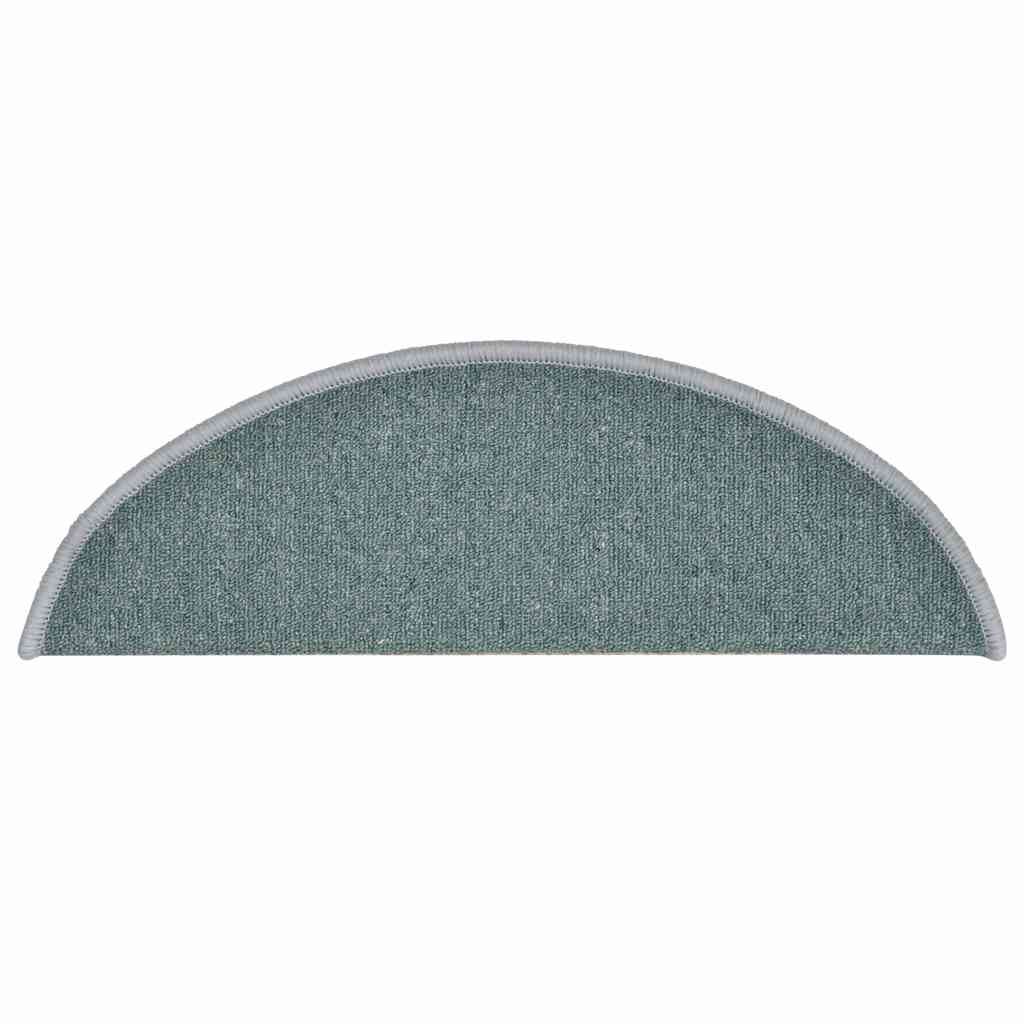 Stufenmatten 15 Stk. 56x17x3 cm Seeblau Halbrund