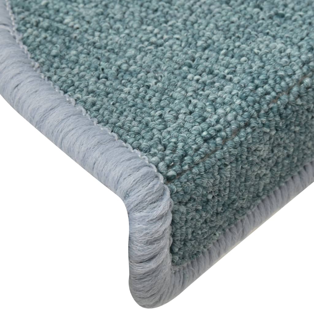 Stufenmatten 15 Stk. 56x17x3 cm Seeblau Halbrund