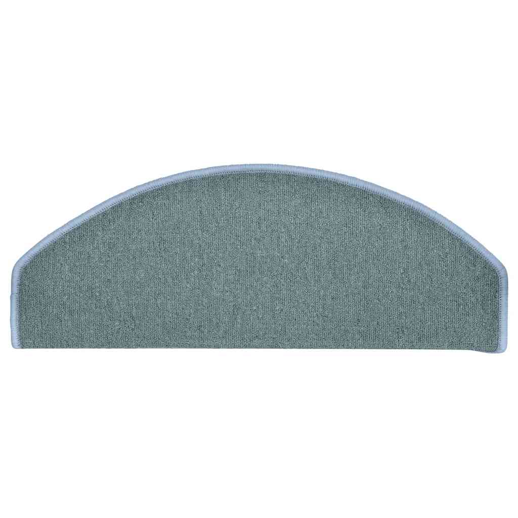 Stufenmatten 15 Stk. 65x24x4 cm Seeblau Halbrund Groß