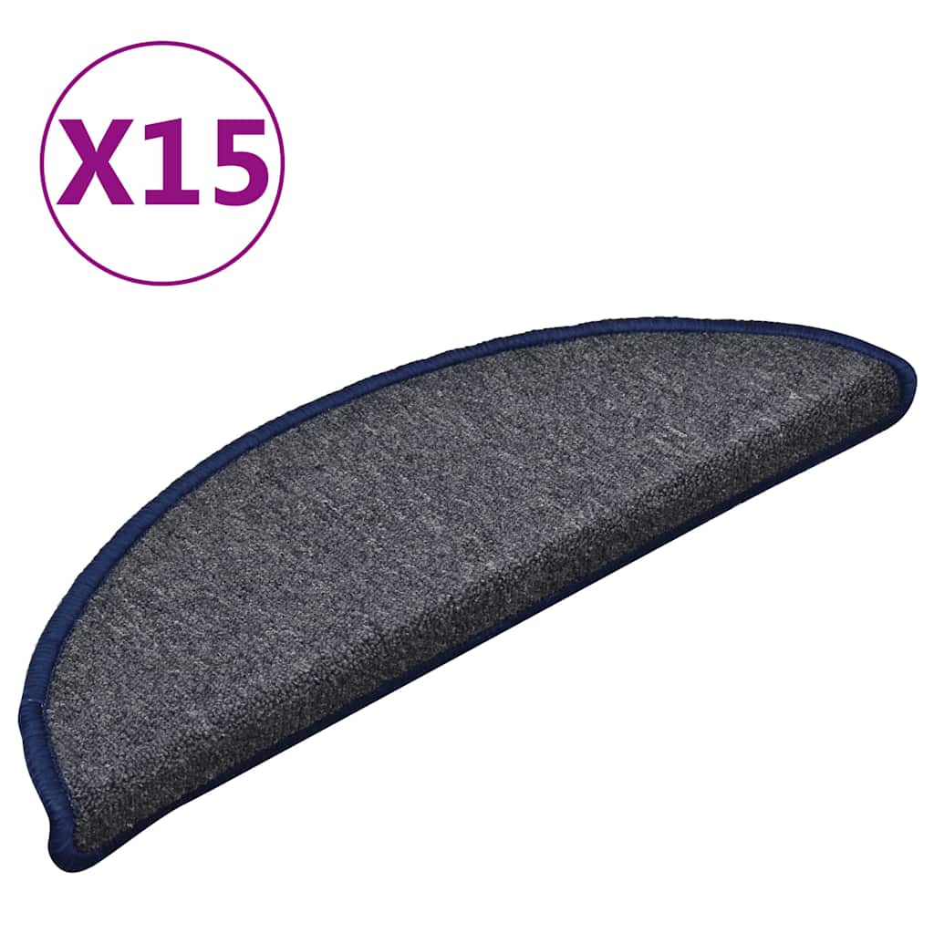 Treppe Matten 15 Stk. 56 x 17 x 3 cm Non-Slip