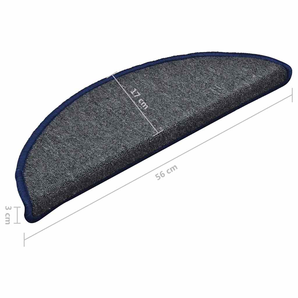 Treppe Matten 15 Stk. 56 x 17 x 3 cm Non-Slip