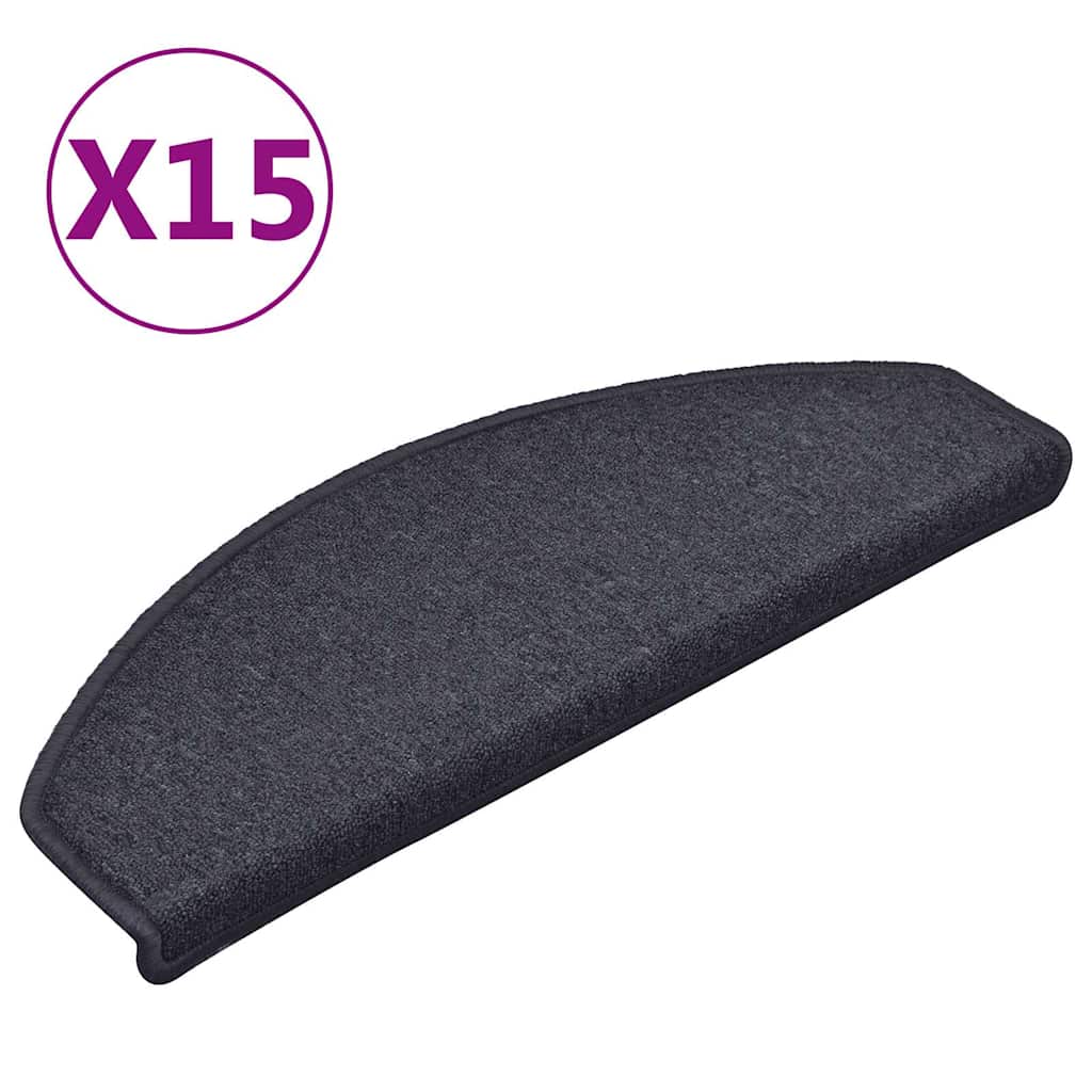 Stufenmatten 15 Stk. 65x24x4 cm Dunkelgrau und Blau