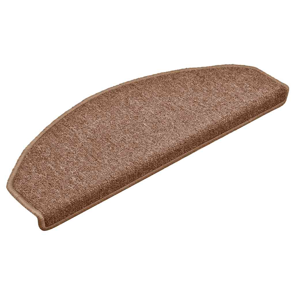Stufenmatten 15 Stk. 65x24x4 cm Braun Halbrund Groß