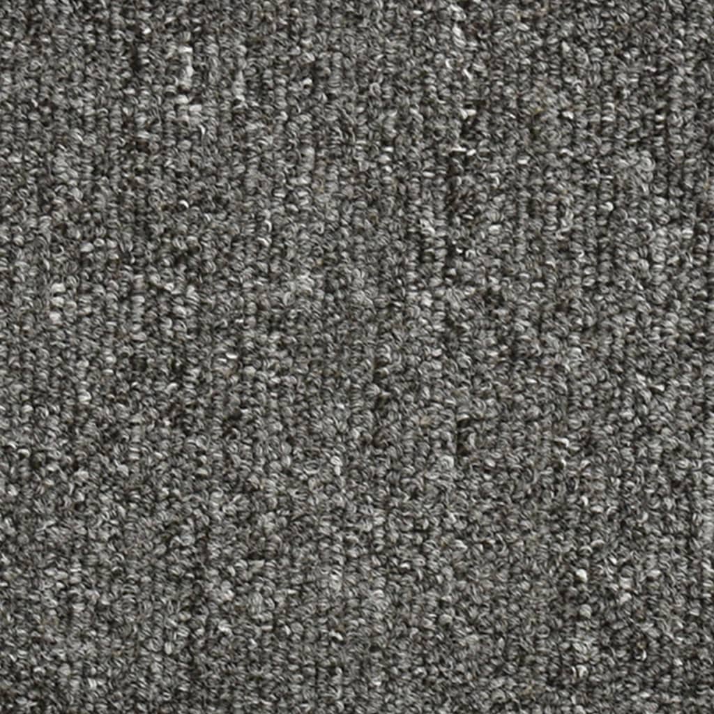 Stufenmatten 15 Stk. 56x17x3 cm Dunkelgrau Halbrund