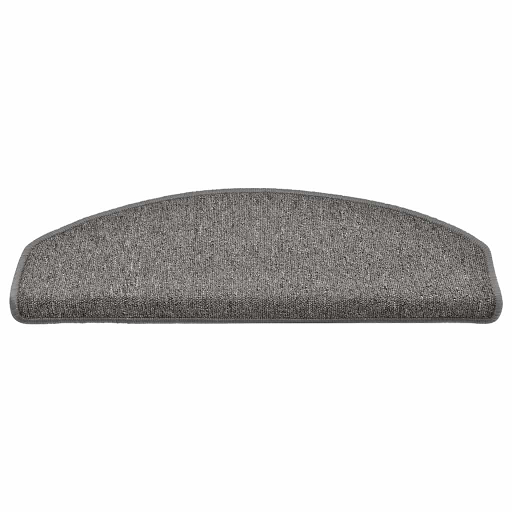 Stufenmatten 15 Stk. 65x24x4 cm Grau und Schwarz Halbrund Groß