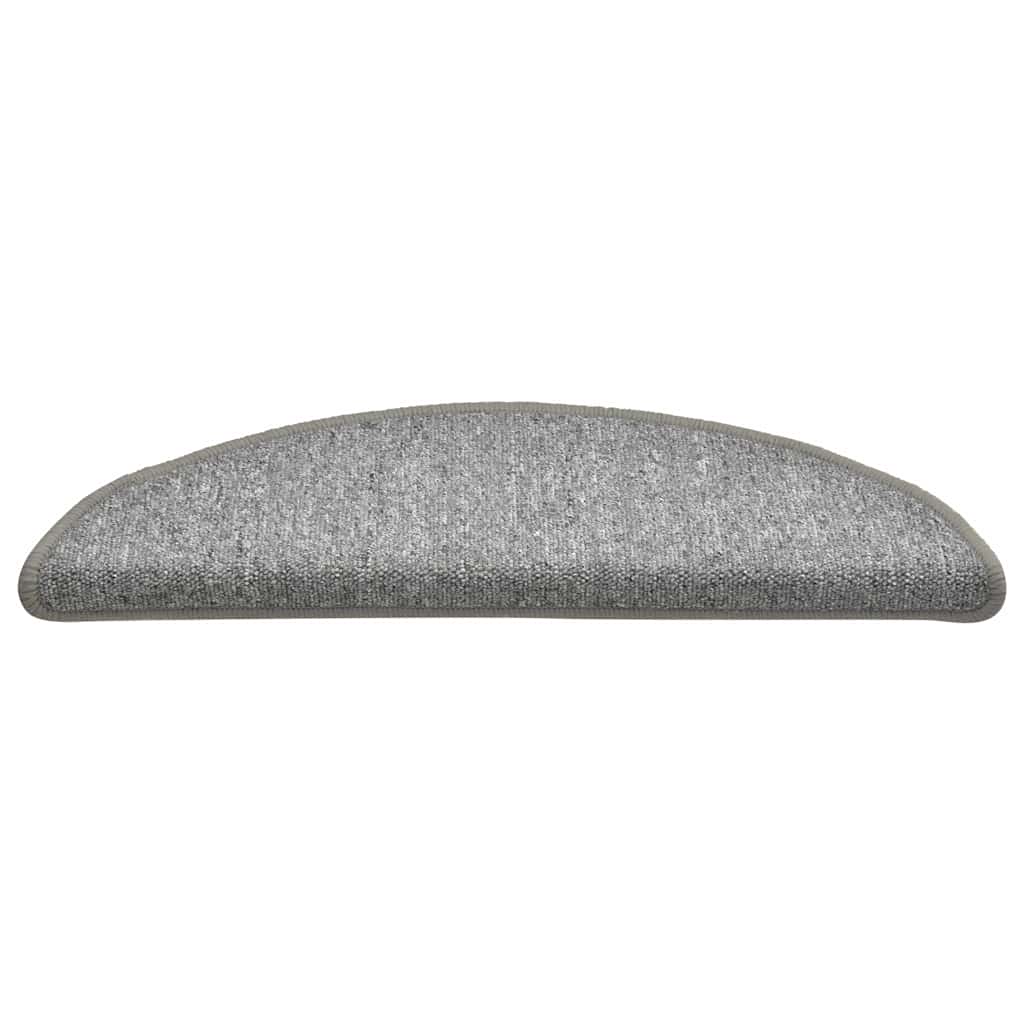 Stufenmatten 15 Stk. 56x17x3 cm Hellgrau Halbrund