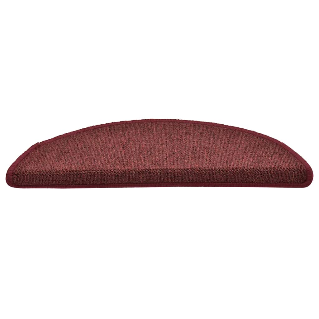 Stufenmatten 15 Stk. 56x17x3 cm Bordeaux Halbrund